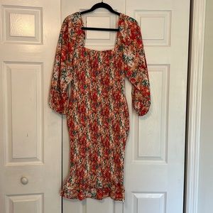 Pink Lilly Floral Dress NWOT